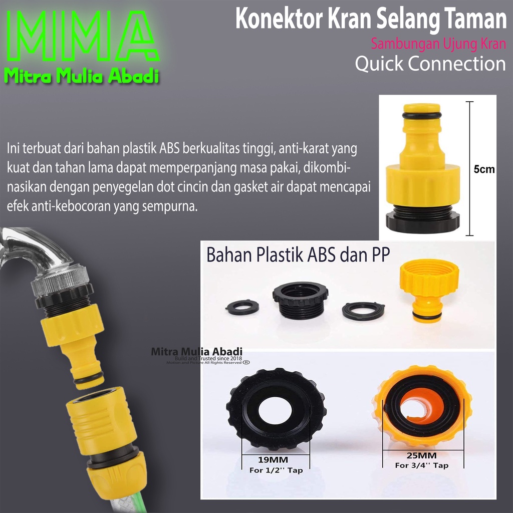 Sambungan Selang Kran Air 1/2 Inch - 5/8 Inch I Konektor Selang / Kran