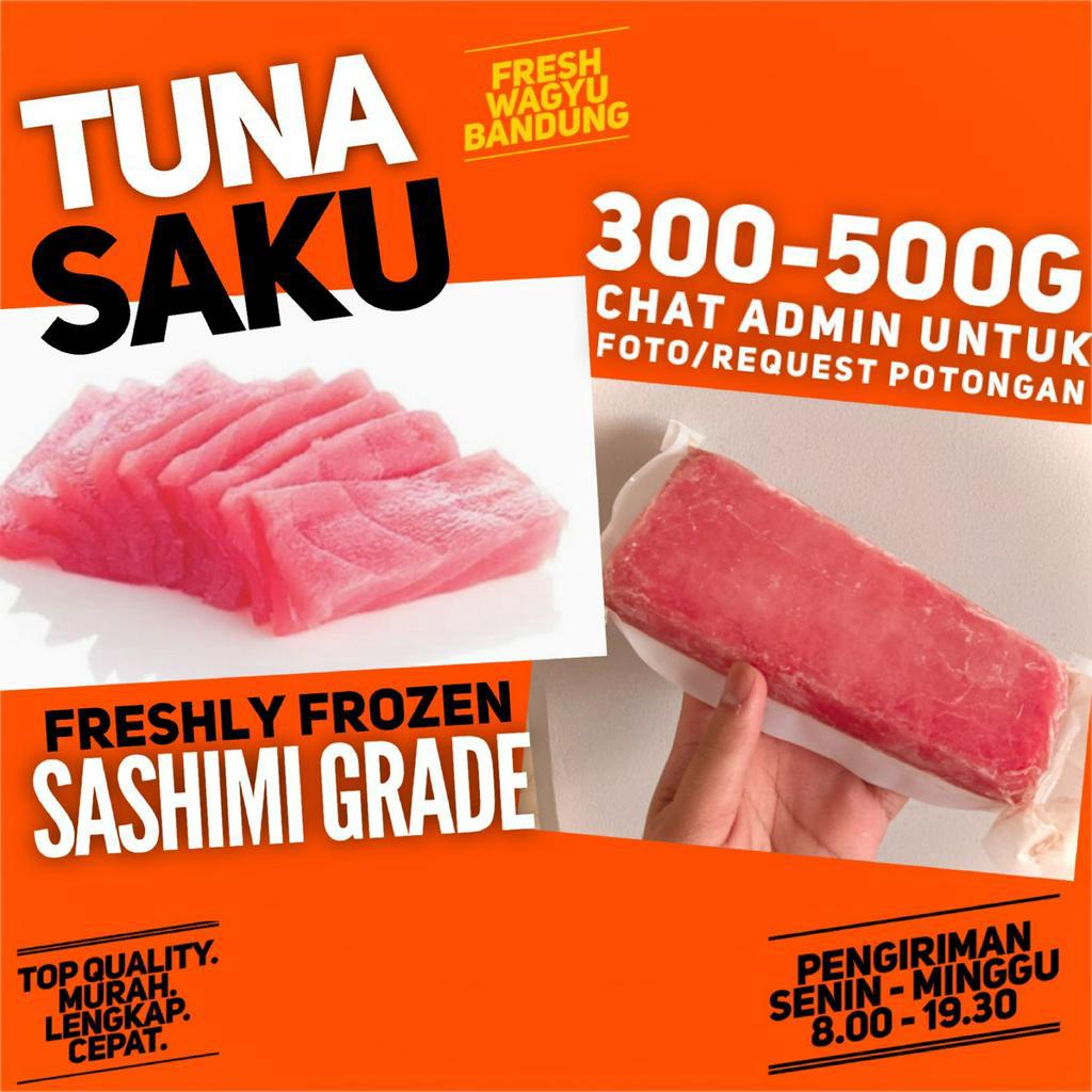 

TUNA SAKU SASHIMI SUSHI GRADE IMPOR PREMIUM Ikan Tuna Fillet No Duri