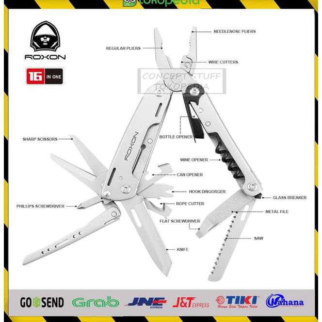Multi Tools / Survival Tool / Pisau lipat / Perlengkapan Outdoor ORI