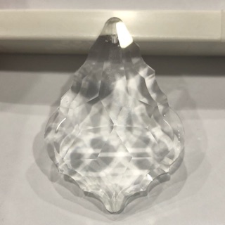Kristal lampu daun maple 2,5 inch bening dekorasi chandelier 1 lubang