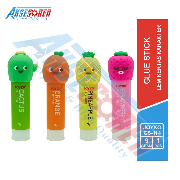 

Lem Glue Stick Joyko 9g [GS-114/1 Pcs/Random] / Perekat Kertas Stik / Peralatan Sekolah Anak