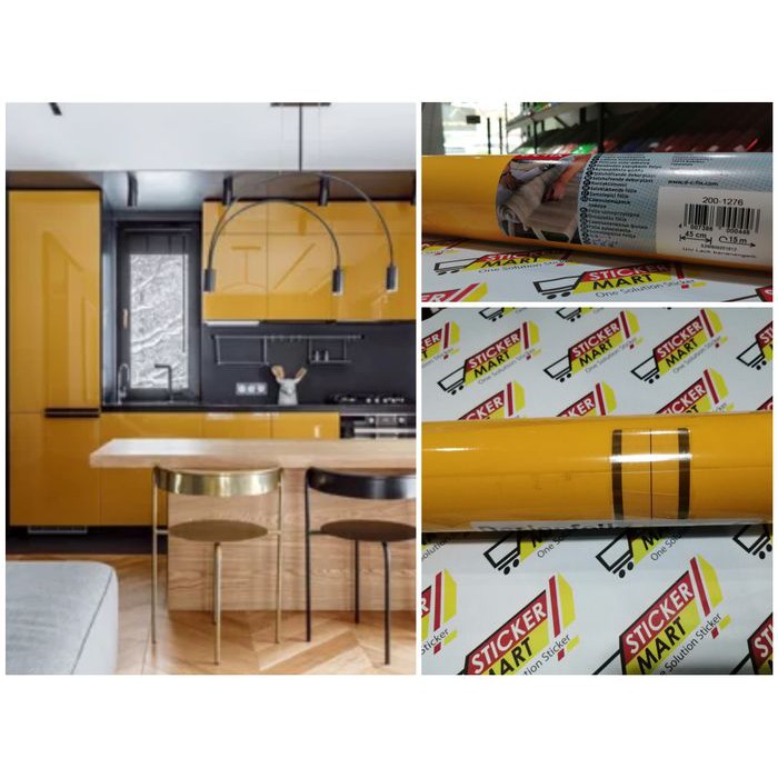 

Sticker/Stiker Vinyl Furniture Dekorasi Dcfix Yellow Glossy