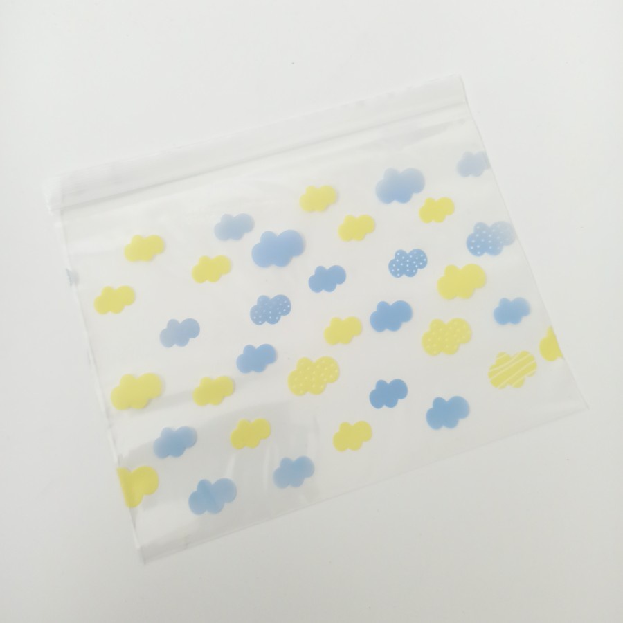 Ziplock Pouch Motif 20x15 cm 18x20 cm Zip Lock Storage Bag Travel Plastik Klip