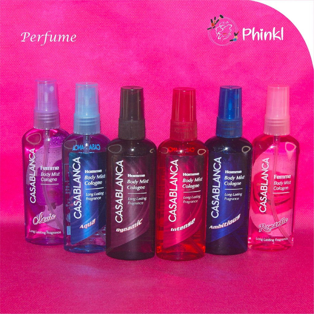 `ღ´ PHINKL `ღ´ Parfum casablanca body mist spray pewangi badan pria wanita