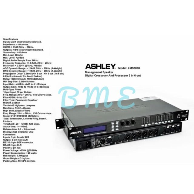 SPEAKER MANAGEMENT ASHLEY LMS3060/LMS 3060 3IN 6OUT ORIGINAL