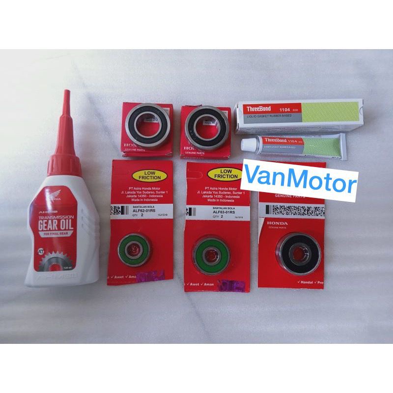 BERING LAHER RASIO SET BEAT KARBU BEAT Fi ESP 2008-2018 HONDA SET OLI LEM KOMPLIT SESUAI FOTO