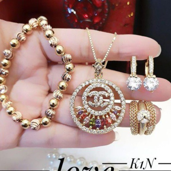 Xuping set perhiasan lapis emas 24k 0315n