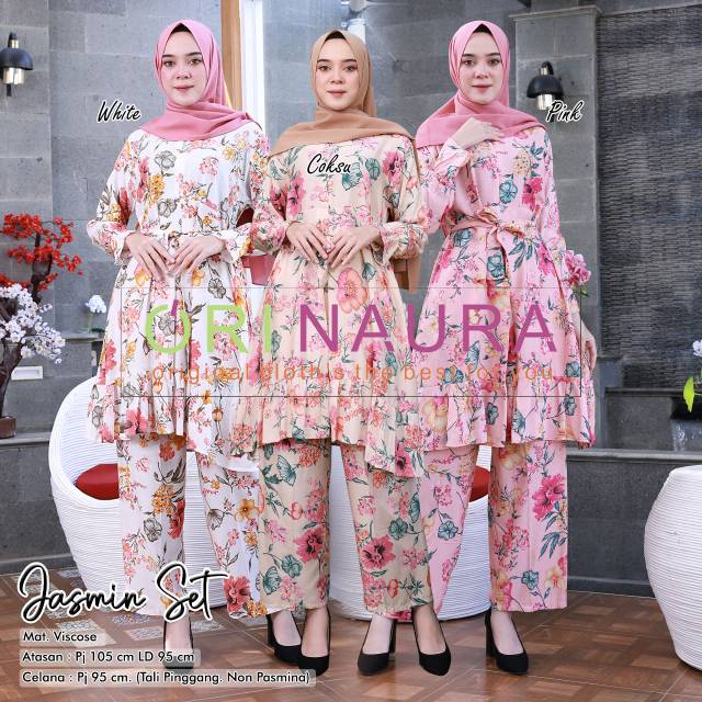 JASMINE SET SETELAN PANT DAN TUNIK BY ORI NAURA