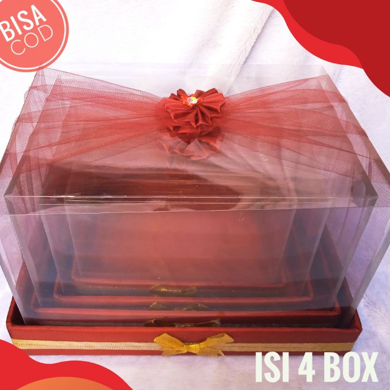 

MURAH!!! ISI 4 KOTAK SESERAHAN BOX HANTARAN PERNIKAHAN MIKA SET TUNANGAN LAMARAN PARCEL BINGKISAN