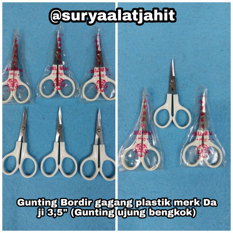 

Gunting bordir Daji 3,5in gg plastik ujung bengkok =rp.5.500/1pcs