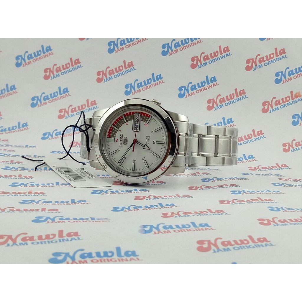 Seiko 5 SNKK25K1 Automatic White Dial | Jam Pria SNKK25