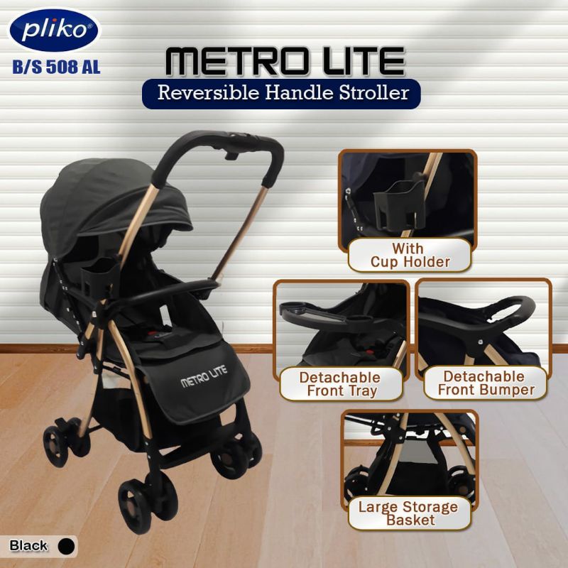 Makassar - Stroller Pliko BS 508 AL METROLITE / Kereta Dorong Bayi