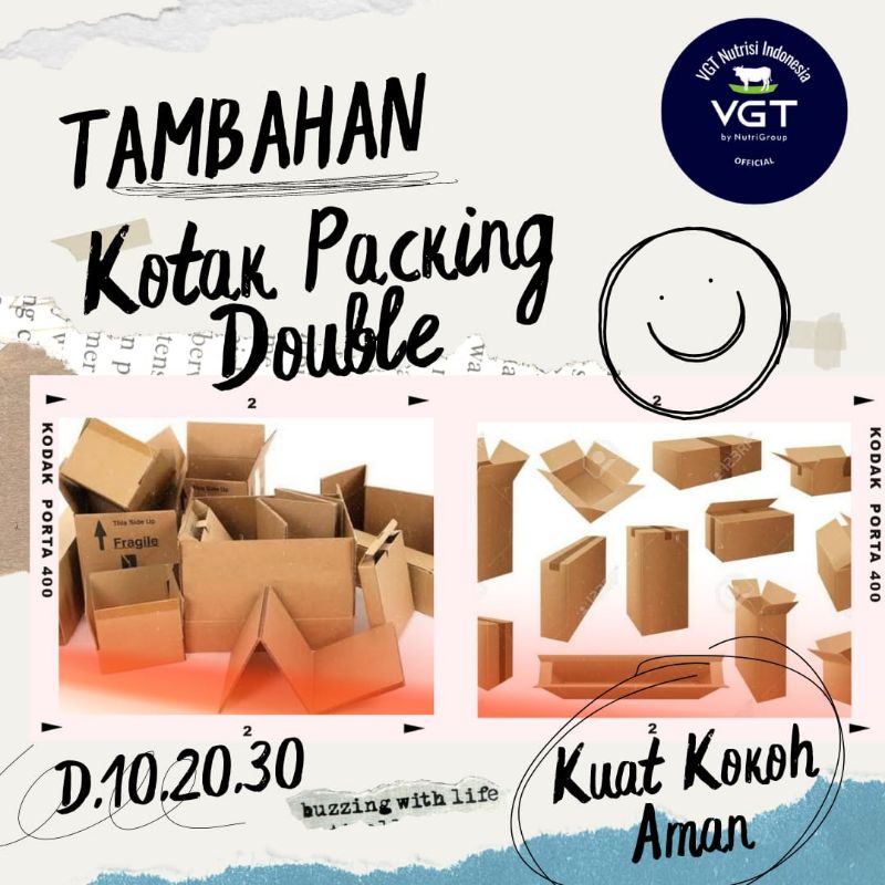 

Packing Tambahan Pengiriman Kuat Kokoh Elastis Aman Nyaman Terjaga