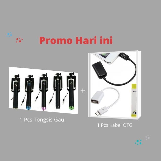 PROMO HARI INI TONGSIS + OTG MICRO USB SUPER MURAH