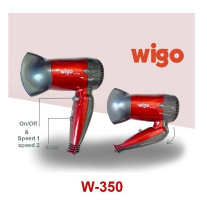 Wigo Mini HairDryer W-350 Hair Dryer Travel Lipat 350W Cocok Untuk Travelling Pengering Rambut W 350