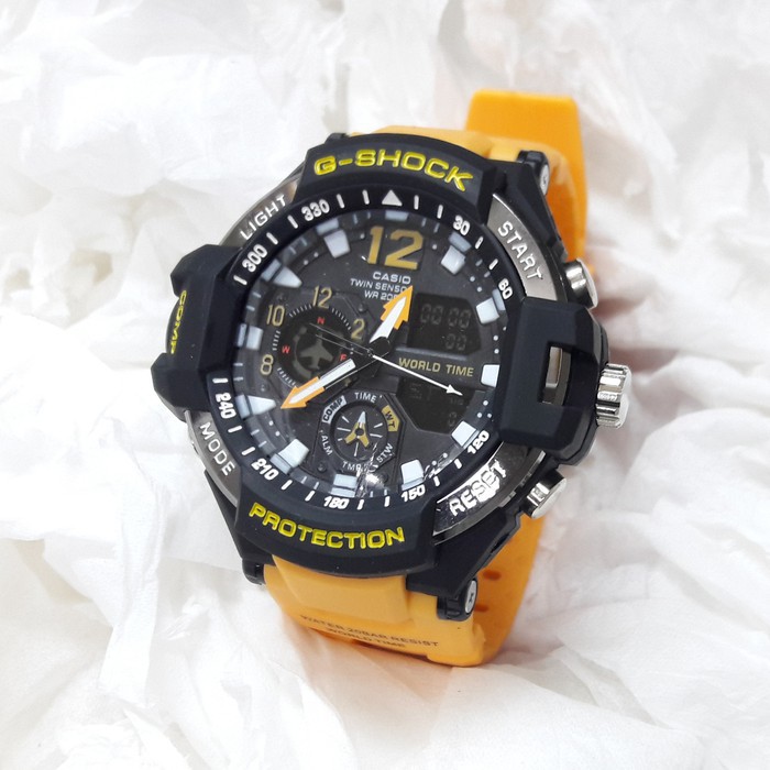 TERLARIS JAM TANGAN CASIO G SHOCK GA 1100 KUNING