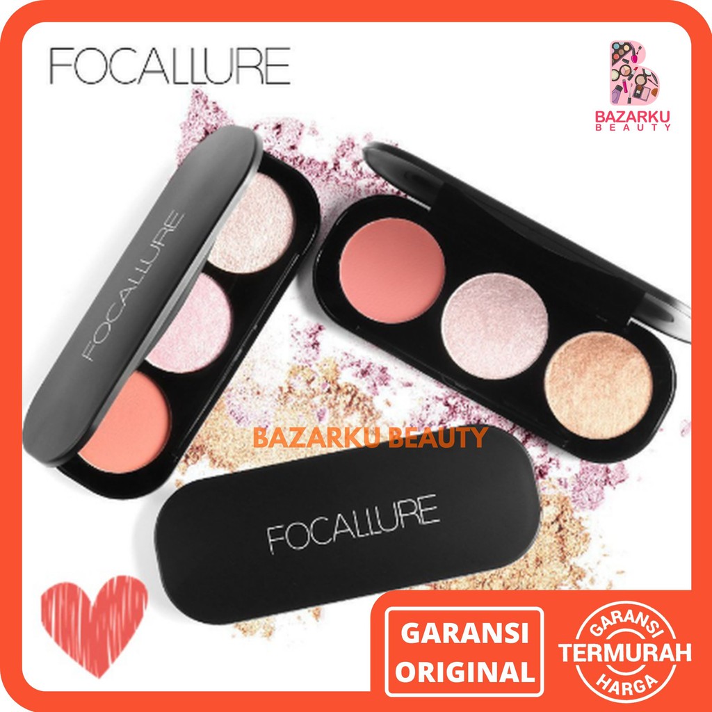 Focallure Trio Blush Highlighter Focallure Highlighter Powder Focallure Highlighter Palette Focallure Blush On Focallure Highlighter Focallure Focalure Focallur Fucallure Foccalure