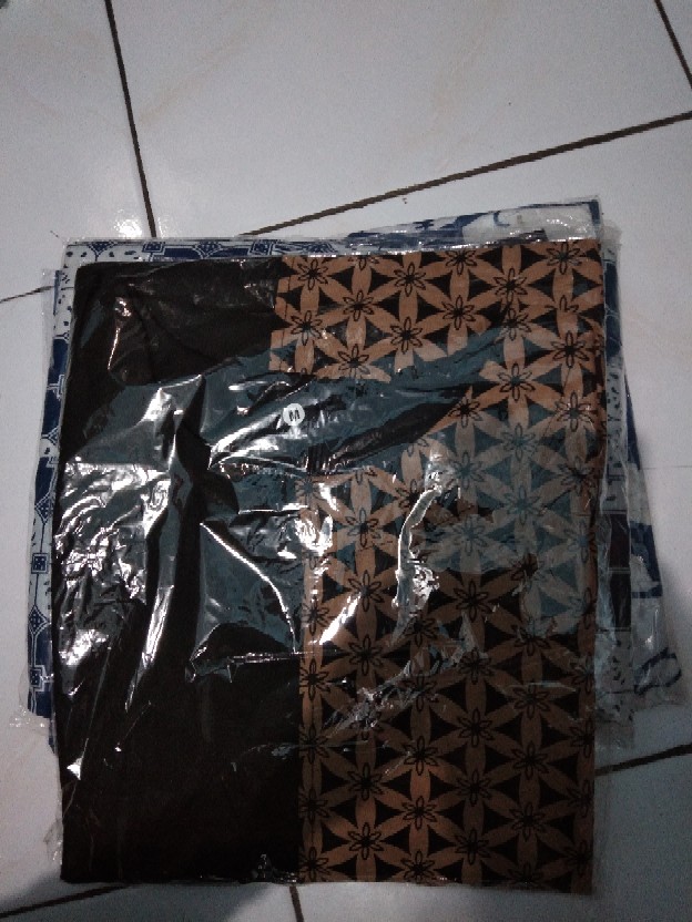 Tey-17 Batik Wanita Asj Sa Hrb026 Kenongo Kemeja Tosca Pendek