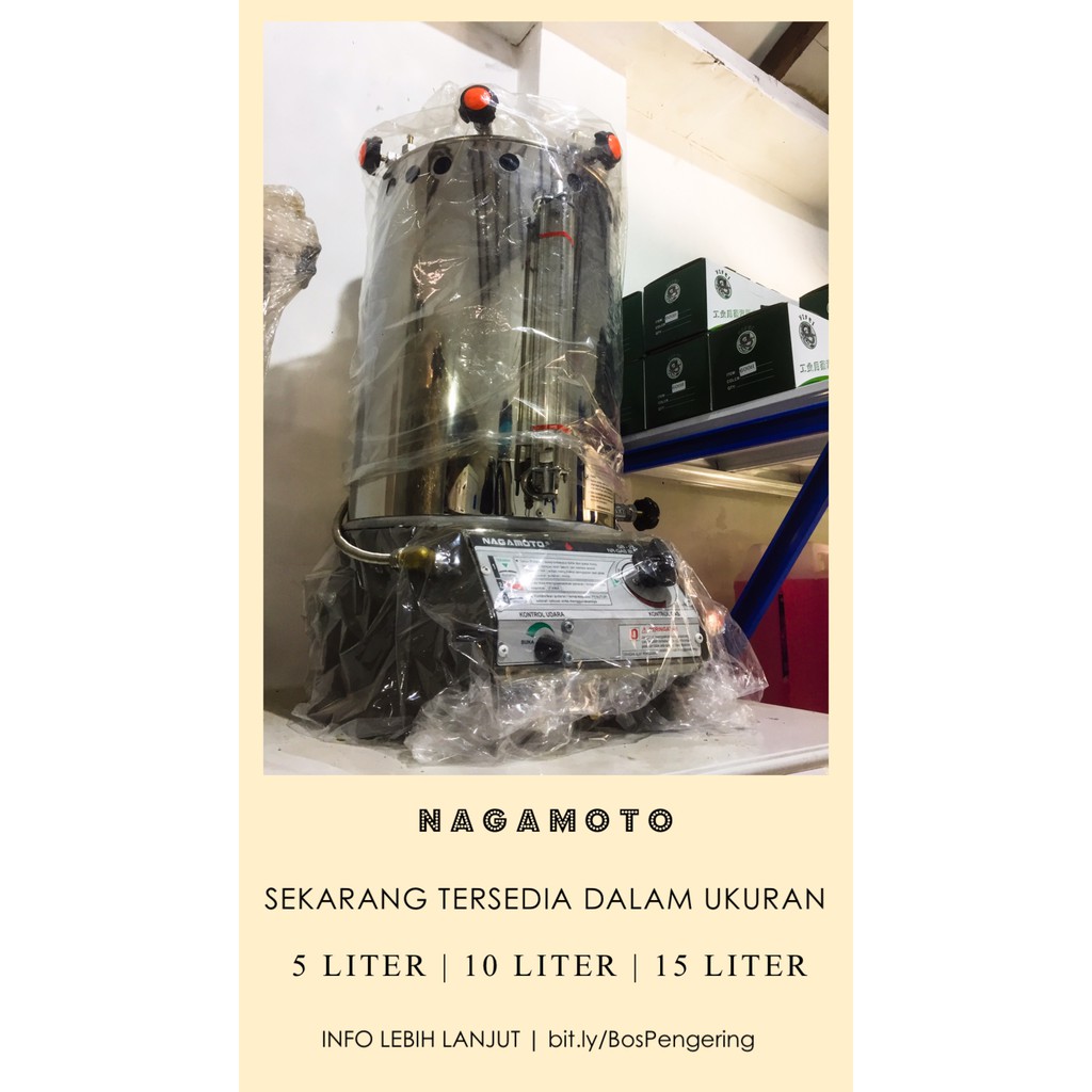 Boiler Setrika Uap Laundry Nagamoto Kapasitas 10 Liter