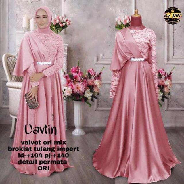 Gamis Brokat Cavlin // Pusat Kulakan Batik
