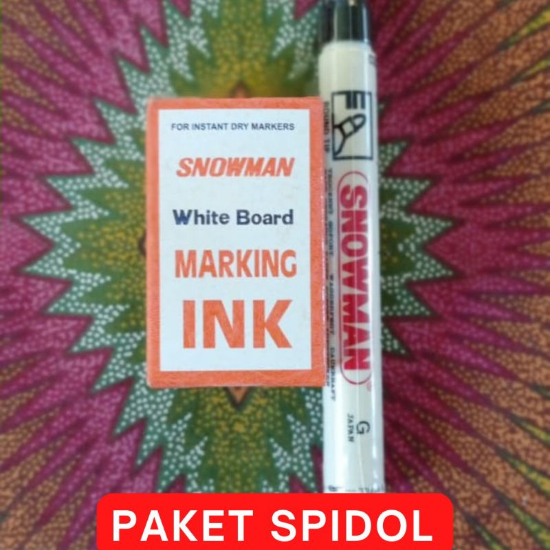 

PAKET SPIDOL DAN TINTA SPIDOL SNOWMAN PAKET KOMPLIT ISI ULANG MANDIRI