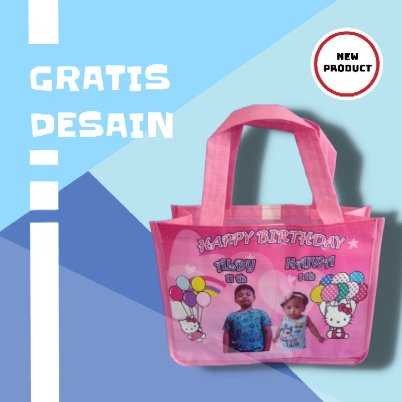 

Tas Ultah/Goodiebag Ultah spunbond