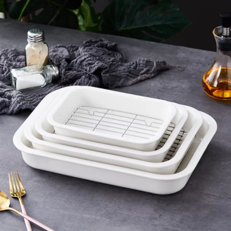 Baking tray, White baking tray, Baking tray ceramic