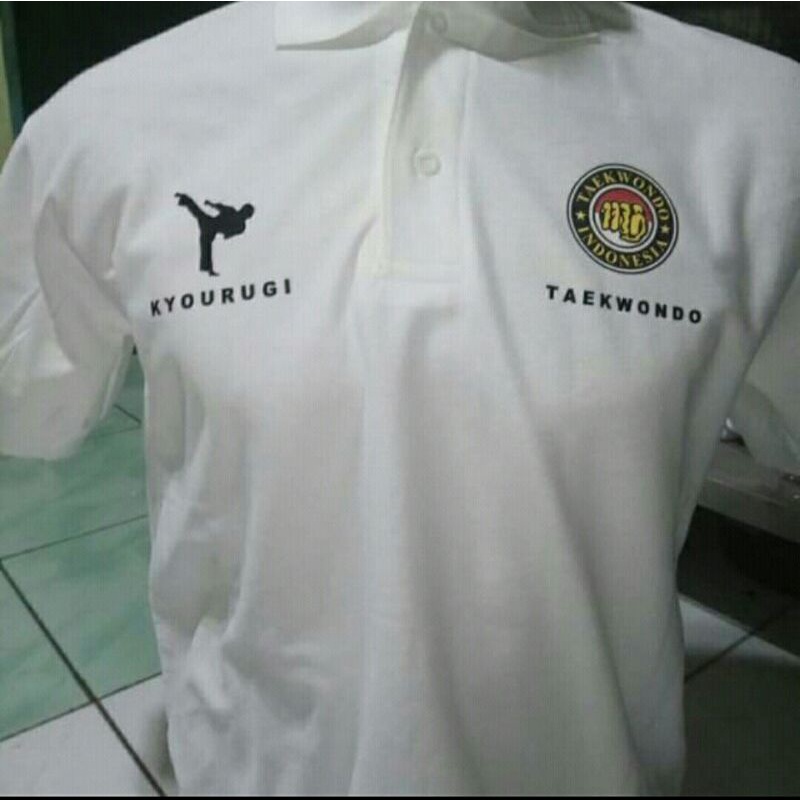kaos kerah/polo pendek Taekwondo big size 3xl