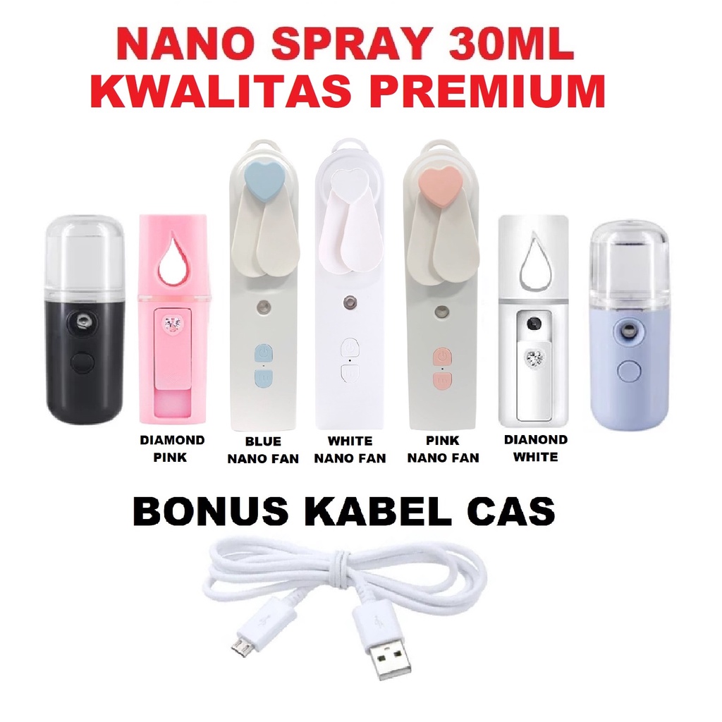 BEST DEALS ORI MINI NANO SPRAY IONS PERAWATAN KULIT WAJAH NANO MATA NANO SPRAY 2 IN 1