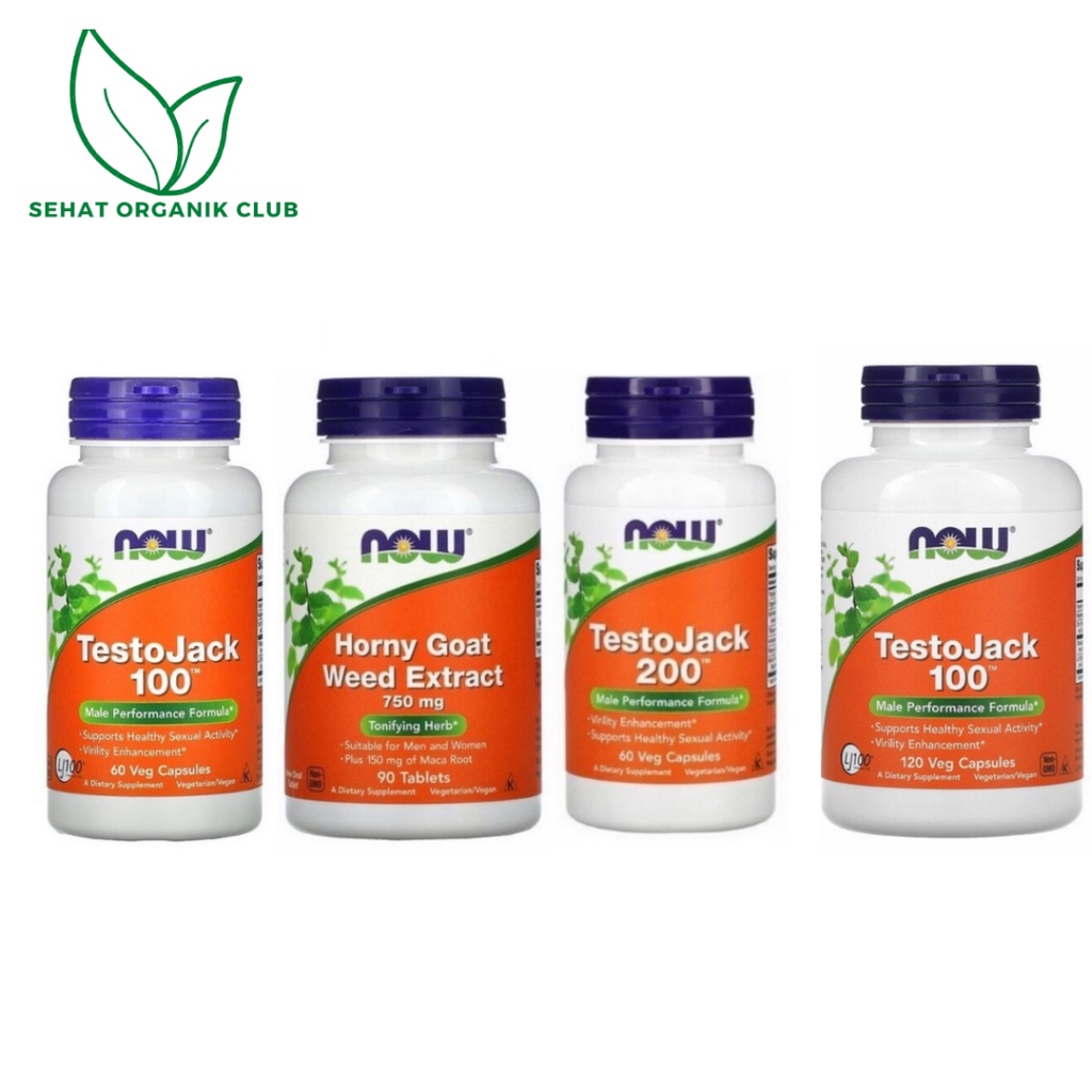 Now Foods TestoJack 200 60 Veg Capsules ; Now Foods TestoJack 100 60 Veg Capsules ; Now Foods Horny 
