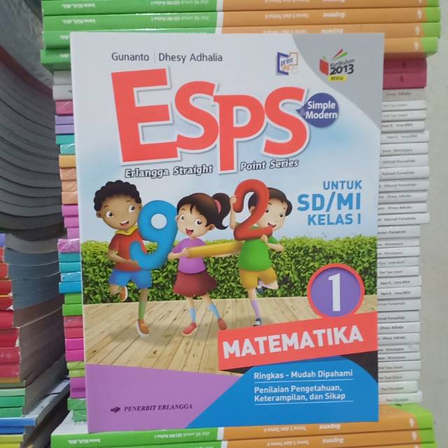 Buku ESPS Matematika kelas 1 SD Erlangga