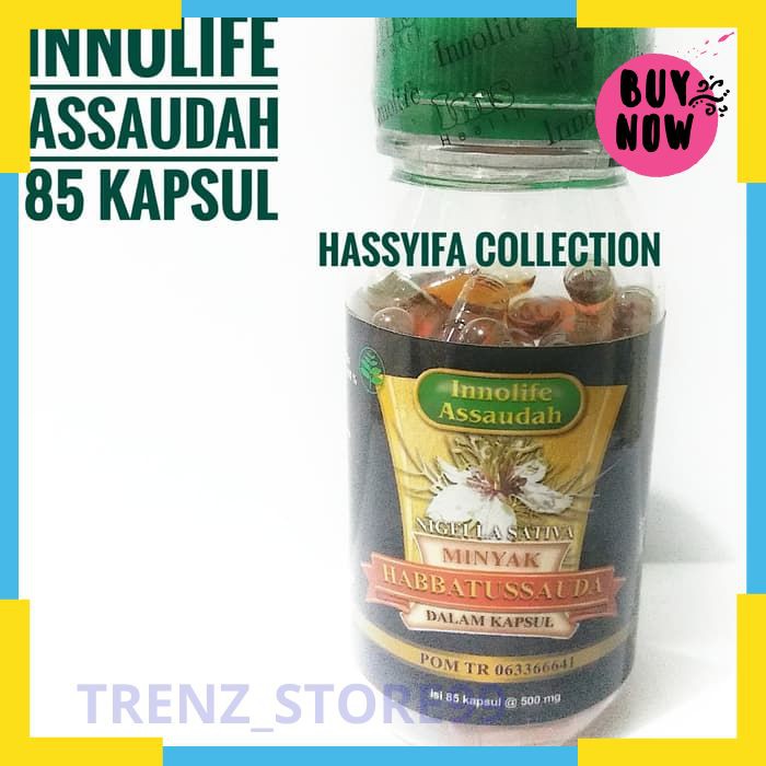 Grosir Innolife Assaudah Minyak Habbatussauda isi 85 kapsul Keren