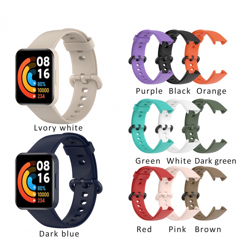 Tali✅Strap For Xiaomi Redmi Mi Watch Lite/Redmi Watch 2 Lite- Silicone Mi Watch Silikon Silicon