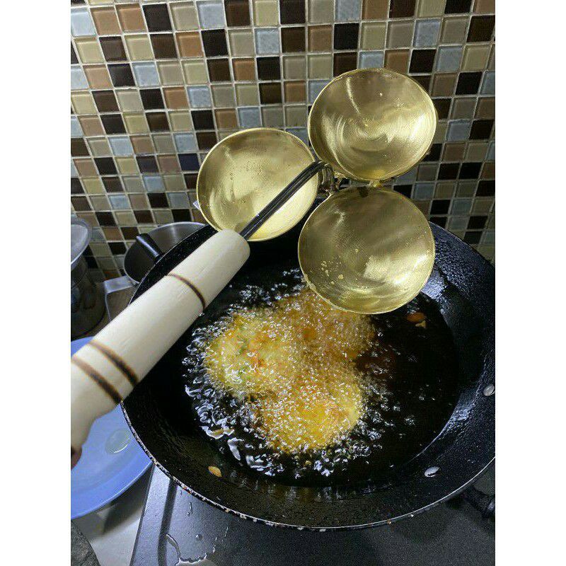 Cetakan Bakwan Gandeng 3 kuningan