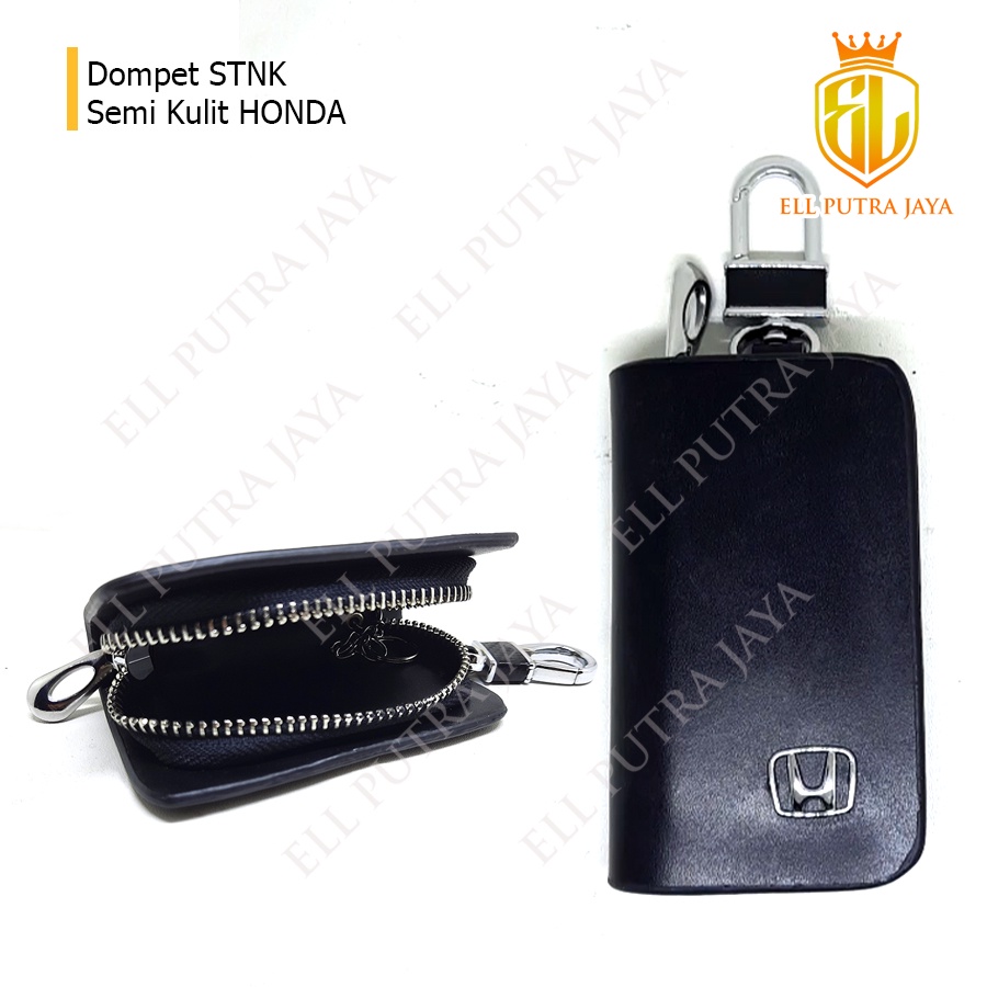 Dompet STNK semi kulit Gantungan Kunci Logo Honda