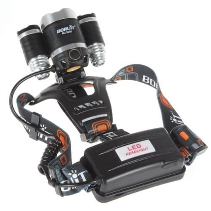 Headlamp 3 Cree XM L T6 High Power 5000 Lumens