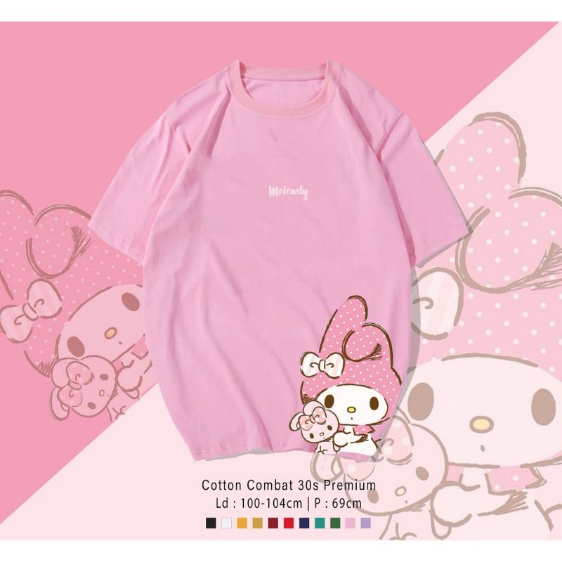 T-SHIRT/KAOS MELODY UNISEX PREMIUM/TUMBLR TEE MELODY