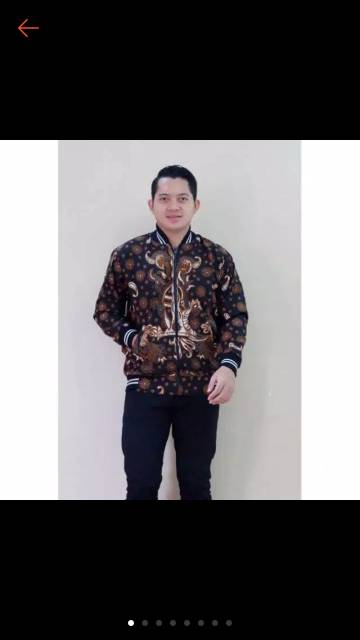 Jaket batik lapis furing  ori solo sragenan super jumbo xxxl xxxxl( Ld &gt;135cm )