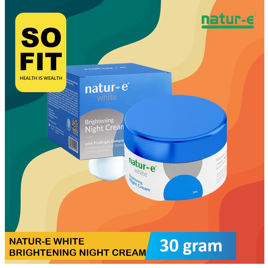 NATUR E White Brightening Night 30gr / Krim Malam / Nature