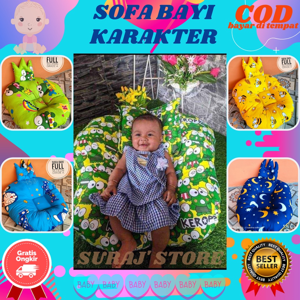 [COD] Sofa Bayi Multifungsi / Sofa Bayi New Born / Sopa Bayi / Sofa Bayi Jumbo / Kasur Bayi Karakter