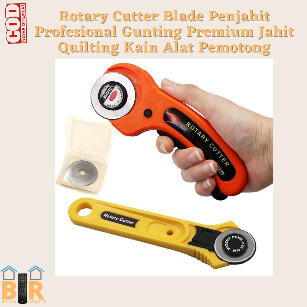 Rotary Cutter Blade Penjahit Profesional Gunting Premium Jahit Quilting Kain Alat Pemotong