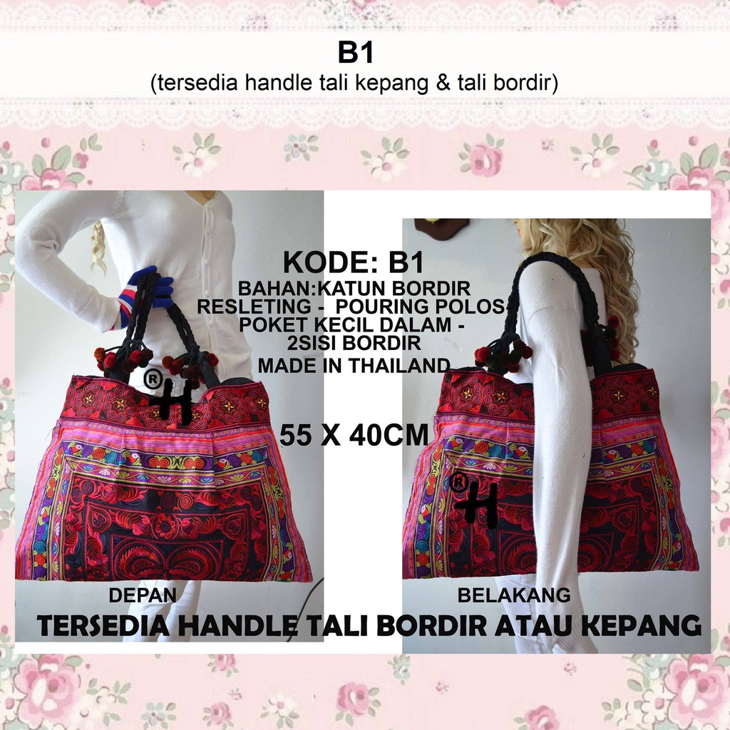 Tas Tote Bag Thailand Wanita  Tas Tote Bag Bangkok Thailand