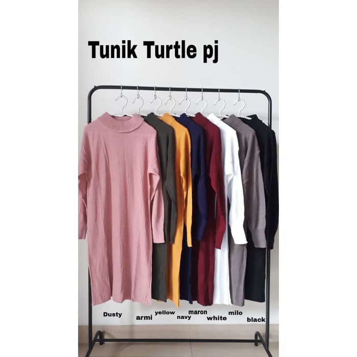 Marcia Tunik/Tunik Putih/Tunik Jumbo/Tunik Big Size / Baju Putih 5622YF [Tunix Turtle Pj Ro]Tunik Wa