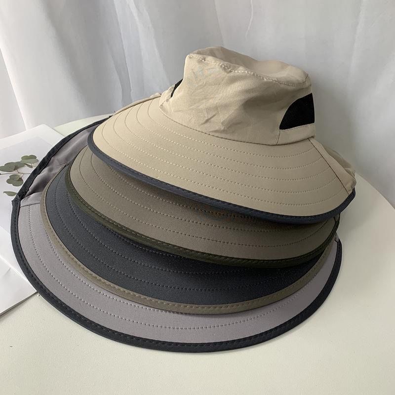 Topi Bucket Pria Bahan Jerami Untuk Musim Panas