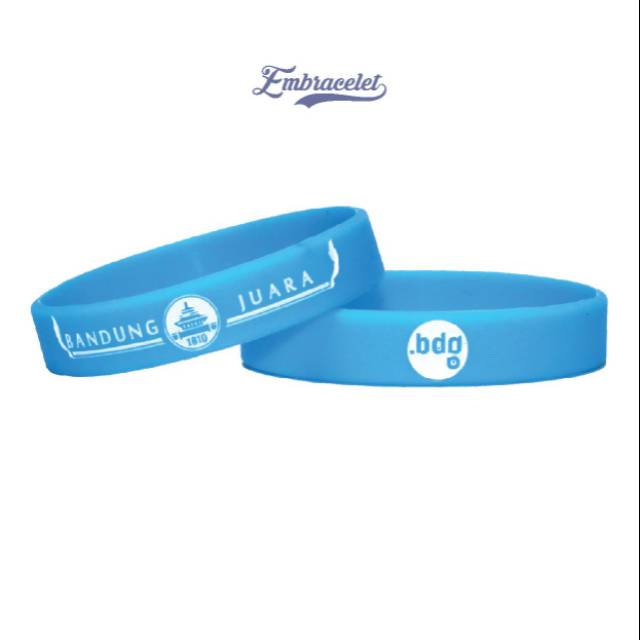 Bandung Juara - Blue | Gelang Karet Silicone | Gelang Fashion | Wristband | Bracelet