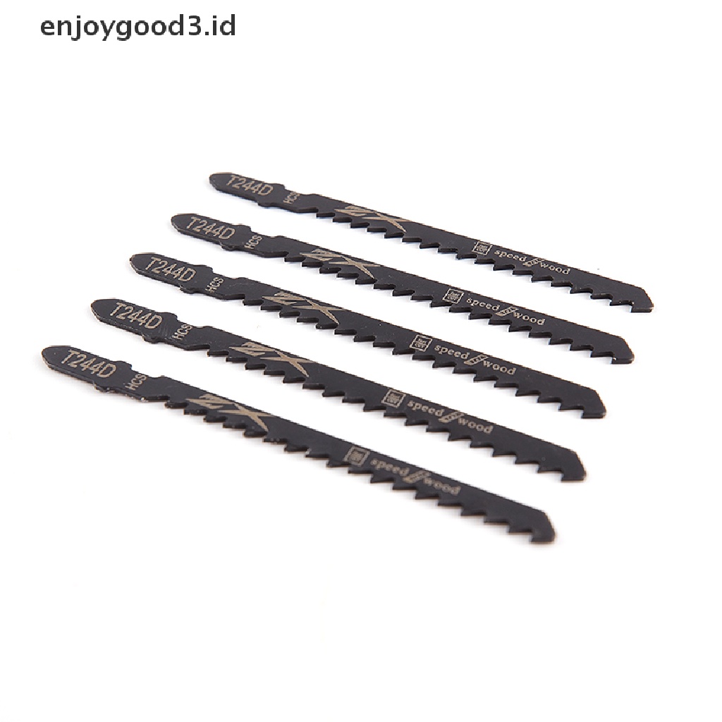 5pcs / set Hcs 6t Jig Blade T244D / T344D Untuk Gergaji Lurus