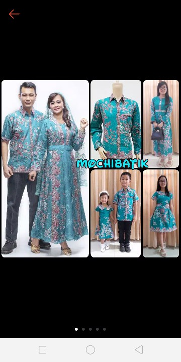 Sarimbit Couple Batik Keluarga/family Gamis Muslim Krisdayanti (kd) Dsr Warna Toska