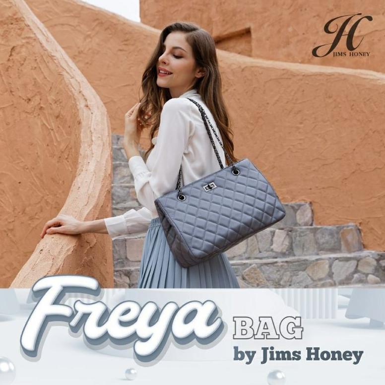 Freya Bag Jims Honey Tas Besar Kerja Cewek Wanita Ori Fashion Bahu Tali Rantai Mewah Elegan Best Sel