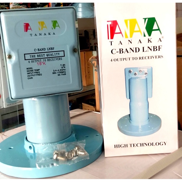 LNB C-Band 4 Output Bisa untuk 4 Receiver TANAKA T-84