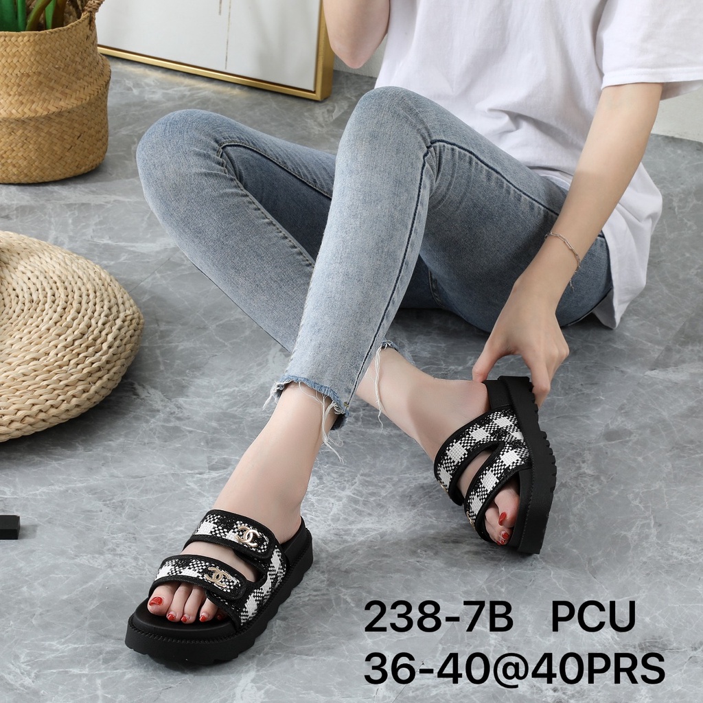 SANDAL JELLY WANITA / SANDAL WEDGES WANITA / SANDAL KOKOP BAN TERBARU BALANCE 238-1